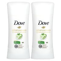 Dove, Дезодорант-антиперспирант Advanced Care Go Fresh, аромат «Основы прохлады», 2 шт. по 74 г