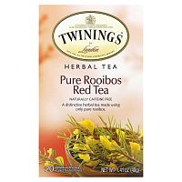 Twinings, Herbal Tea, чистый красный чай ройбуш, без кофеина, 20 чайных пакетиков, 40 г (1,41 унции)