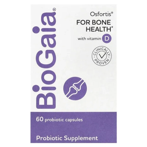 BioGaia, Osfortis with Vitamin D, 60 Probiotic Capsules