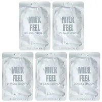 Lapcos, Milk Feel, Exfoliating &amp; Cleansing Pad, 5 Pads, 0.24 oz (7 g) Each