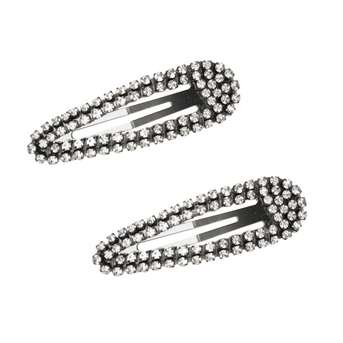 Kitsch, Rhinestone Snap Clips, Hematite, 2 Pieces фото 3