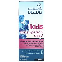 Mommy's Bliss, Kids Constipation Ease, для нормализации работы ЖКТ у детей, от 4 лет, апельсин, 120 мл (4 жидк. унции)