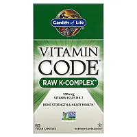 Garden of Life, Vitamin Code, RAW K-Complex, 60 Vegan Capsules