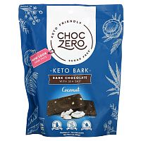 ChocZero, черный шоколад с морской солью, кокос, без сахара, 6 мини-плиток, по 28 г (1 унции)