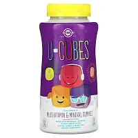 Solgar, U-Cubes, Children&#x27;s Multi-Vitamin &amp; Mineral Gummies, Cherry &amp; Orange, 120 Gummies