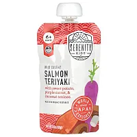 Serenity Kids, Salmon Teriyaki with Sweet Potato, Purple Carrot, &amp; Coconut Aminos, 6+ Months, 3.5 oz (99 g)