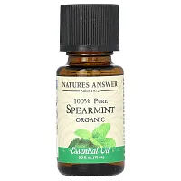 Nature&#x27;s Answer, 100% Pure Organic Essential Oil, Spearmint, 0.5 fl oz (15 ml)