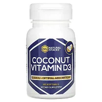 Natural Stacks, Coconut Vitamin D3, 5,000 IU, 30 Softgels