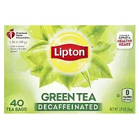 Lipton, Green Tea, Decaffeinated, 40 Tea Bags, 1.9 oz (56 g)