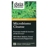 Gaia Herbs, Microbiome Cleanse, 60 Vegan Liquid Phyto-Caps