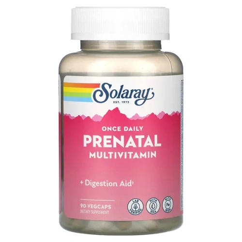 Solaray, Once Daily, Prenatal Multivitamin, 90 VegCaps