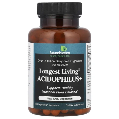 Futurebiotics, Longest Living Acidophilus+, 100 Vegetarian Capsules