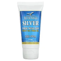 Natural Path Silver Wings, Silver, Aloe Vera Gel with Tea Tree Oil, 200 PPM, 1.5 oz