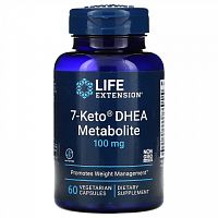 Life Extension, 7-Keto, ДГЭА, метаболит, 100 мг, 60 вегетарианских капсул