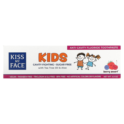 Kiss My Face, Obsessively Kids, Toothpaste, Berry Smart, 4 oz (113 g) фото 2