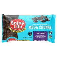 Enjoy Life Foods, Mega Chunks, полусладкий шоколад, 283 г (10 унций)