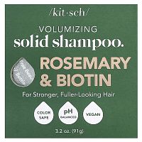 Kitsch, Volumizing Solid Shampoo Bar, Rosemary &amp; Biotin, Lavender &amp; Vanilla, 3.2 oz (91 g)