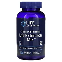 Children&#x27;s Formula, Life Extension Mix, Natural Berry, 120 Chewable Tablets