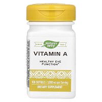 Nature&#x27;s Way, Vitamin A, 3,000 mcg, 100 Softgels