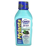 Mylanta, Coat & Cool Antacid + Anti-Gas, шоколад и мята, 355 мл (12 жидк. Унций)