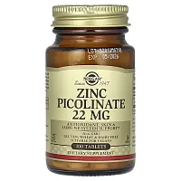 Solgar, Zinc Picolinate, 22 mg, 100 Tablets