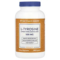 The Vitamin Shoppe, L-Tyrosine, 500 mg, 300 Capsules