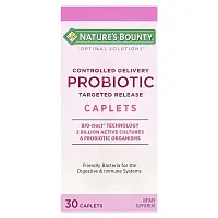 Nature&#x27;s Bounty, Optimal Solutions®,  Probiotic, Controlled Delivery, 30 Caplets