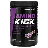 NutraBio, Amino Kick, Grape Berry Crush, 0.6 lb (272 g)