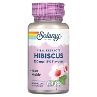 Solaray, Hibiscus, Vital Extract, 250 mg, 60 Vegcaps