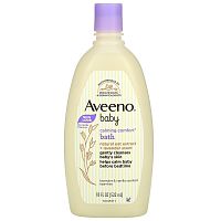 Aveeno, Baby, Calming Comfort Bath, с лавандой и ванилью, 532 мл (18 жидких унций)