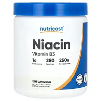 Nutricost, Niacin, Unflavored, 8.9 oz (250 g)