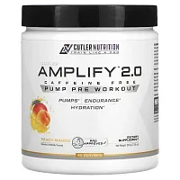 Cutler Nutrition, Amplify 2.0, Pump Pre Workout, Caffeine Free, Peach Mango, 7.05 oz (200 g)