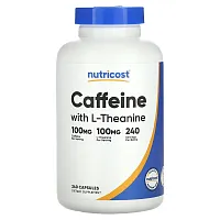 Nutricost, Caffeine With L-Theanine, 240 Capsules