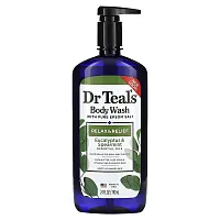 Dr. Teal&#x27;s, Body Wash With Pure Epsom Salt, Eucalyptus &amp; Spearmint, 24 fl oz (710 ml)