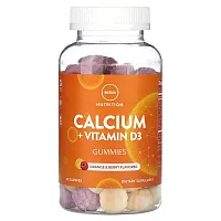 MRM Nutrition, Calcium + Vitamin D3 Gummies, Orange &amp; Berry, 60 Gummies