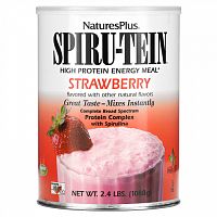 NaturesPlus, Spiru-Tein, энергетическая добавка с высоким содержанием протеина, со вкусом клубники, 1088 г (2,4 фунта)