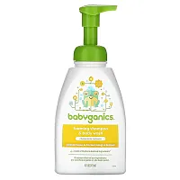 Babyganics, Foaming Shampoo &amp; Body Wash, Chamomile Verbena, 16 fl oz (473 ml)