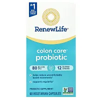 Renew Life, Colon Care Probiotic, 80 Billion CFU, 60 Vegetarian Capsules