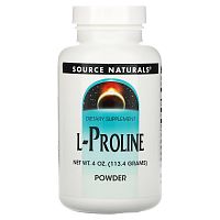 Source Naturals, L-пролин в порошке, 113,4 г (4 унции)