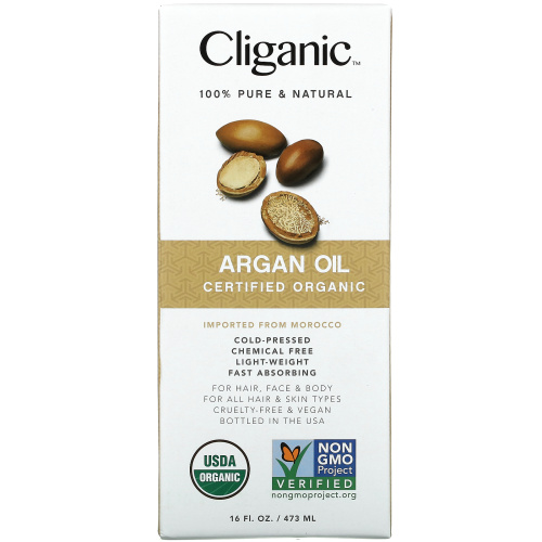 Cliganic, Organic Argan Oil, 16 fl oz (473 ml) фото 2