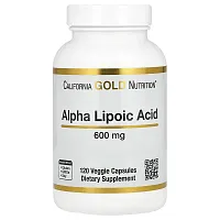 California Gold Nutrition, Alpha Lipoic Acid, 600 mg, 120 Veggie Capsules