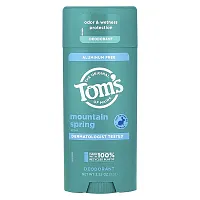 Tom&#x27;s of Maine, Aluminum Free Deodorant, Mountain Spring, 3.25 oz (92 g)