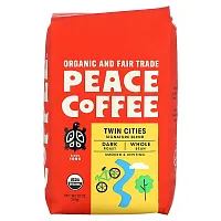 Peace Coffee, Organic Twin Cities, Whole Bean, Dark Roast, 12 oz (340 g)