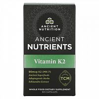 Ancient Nutrition, Ancient Nutrients, витамин K2, 60 капсул