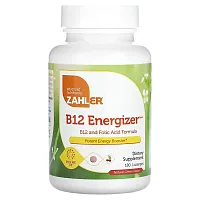 Zahler, B12 Energizer, B12 and Folic Acid Formula, Natural Cherry, 180 Lozenges