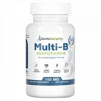 Benfotiamine Inc., Поддерживающая формула Multi-B при нейропатии, 150 мг, 120 капсул