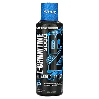 NutraBio, LeanShots L-Carnitine 3000, Blue Razz, 16 fl oz (473 ml)