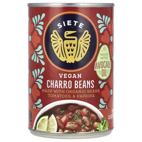 Siete, Vegan Charro Beans, 15.5 oz (439 g)