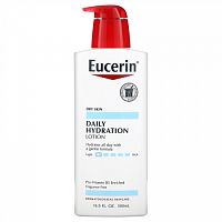 Eucerin, Ежедневное увлажнение, Лосьон, без запаха, 16.9 ж. унций (500 мл)