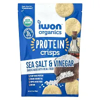 IWON Organics, Protein Crisps, Sea Salt &amp; Vinegar, 3 oz (85 g)